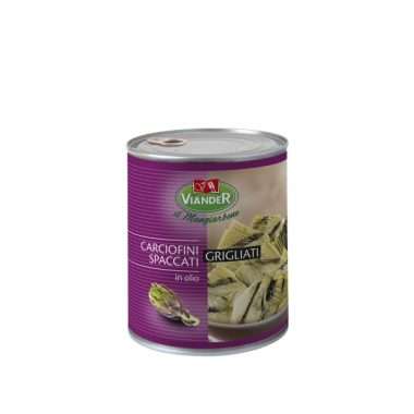 Carciofini spaccati e grigliati in olio di girasole viander 10110