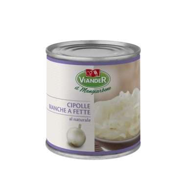 Cipolle bianche a fette al naturale viander 18140
