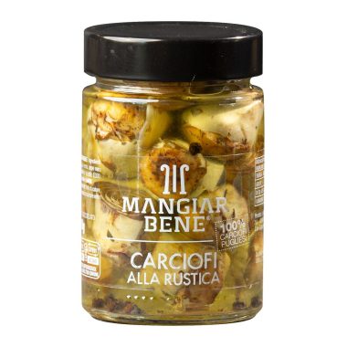 Carciofi alla Rustica in olio extravergine di oliva 370 gr "Il Mangiar Bene"